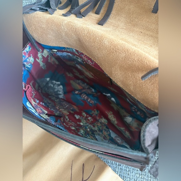 Patricia Nash Nubuck Suede Crossbody – Chocolate - Picture 9 of 16